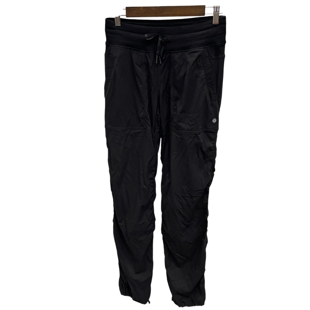 Lululemon Beyond the Studio Jogger Black Pinstripe Textured Pants LW5CVLS - Picture 2 of 6